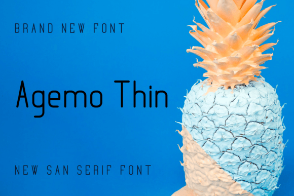 Agemo Thin: A Stylish Sans Serif Font for Eye-Catching Campaign Graphics