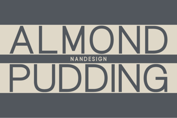 Almond Pudding Font for Editorial Design