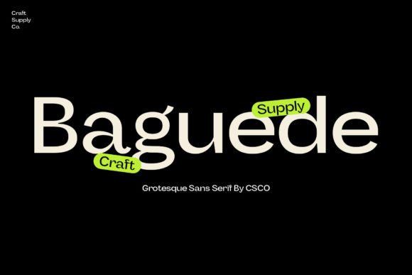 Baguede: A Post-Modern Sans Serif Font for Sophisticated Web Design