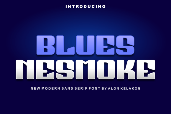 Blues Nesmoke: A Bold Sans Serif Font for Modern Campaign Design