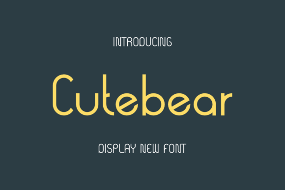 Cutebear Font for Handmade Branding and Craft Projects