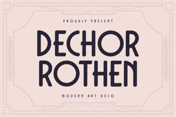 Dechor Rothen Font for Luxury Web Design
