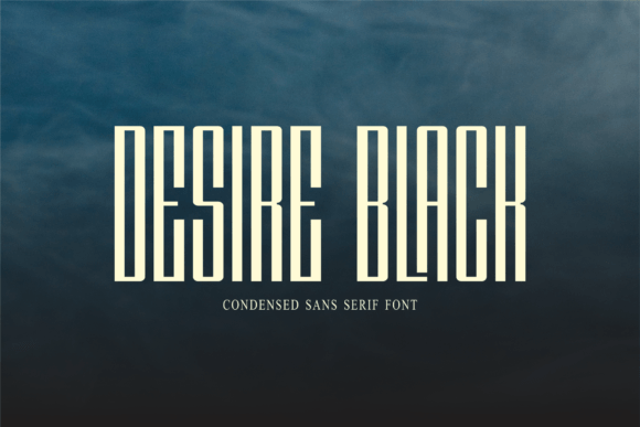 Desire Black: A Bold Condensed Sans Serif Font for Modern Web Design