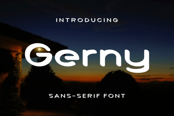 Gerny: A Fun and Friendly Sans Serif Font for Crafters and Sellers