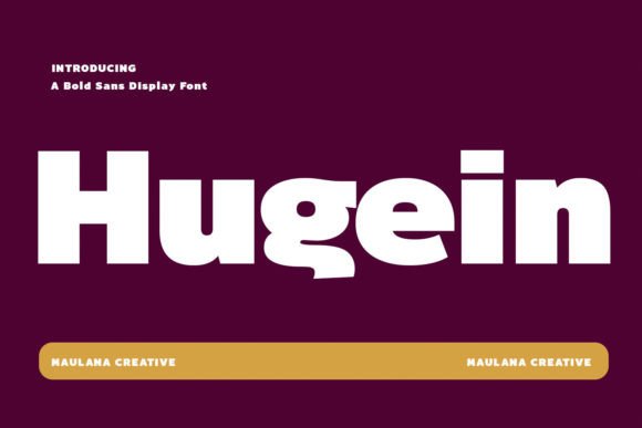 Hugein Font: Bold Sans Serif for Trendy Campaigns