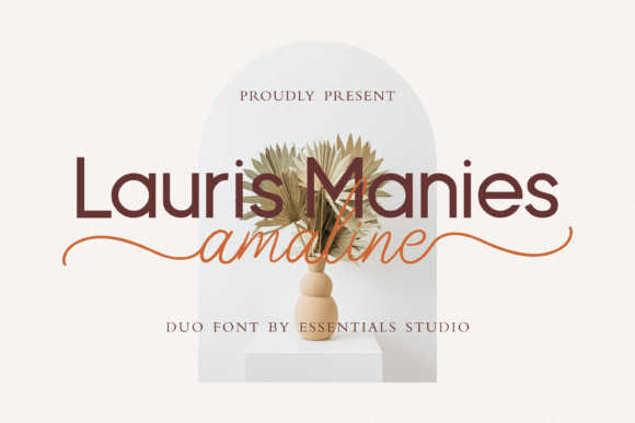 Lauris Manis Amaline Duo Font for Editorial Design
