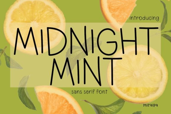 Midnight Mint: A Friendly Sans Serif Font Download