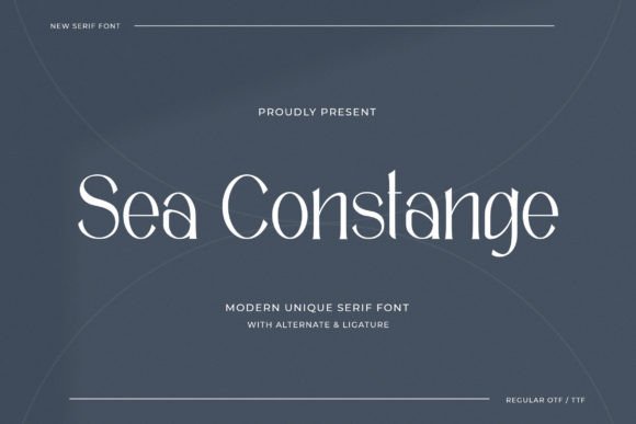 Sea Constange Font for Modern Small Business Branding