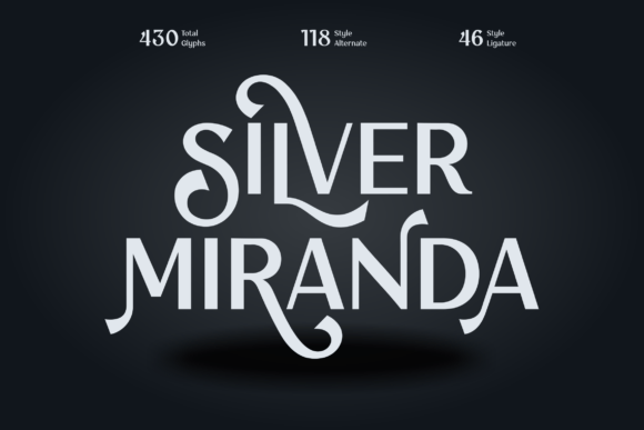 Silver Miranda: A Vintage Modern Font for Elegant Campaign Design