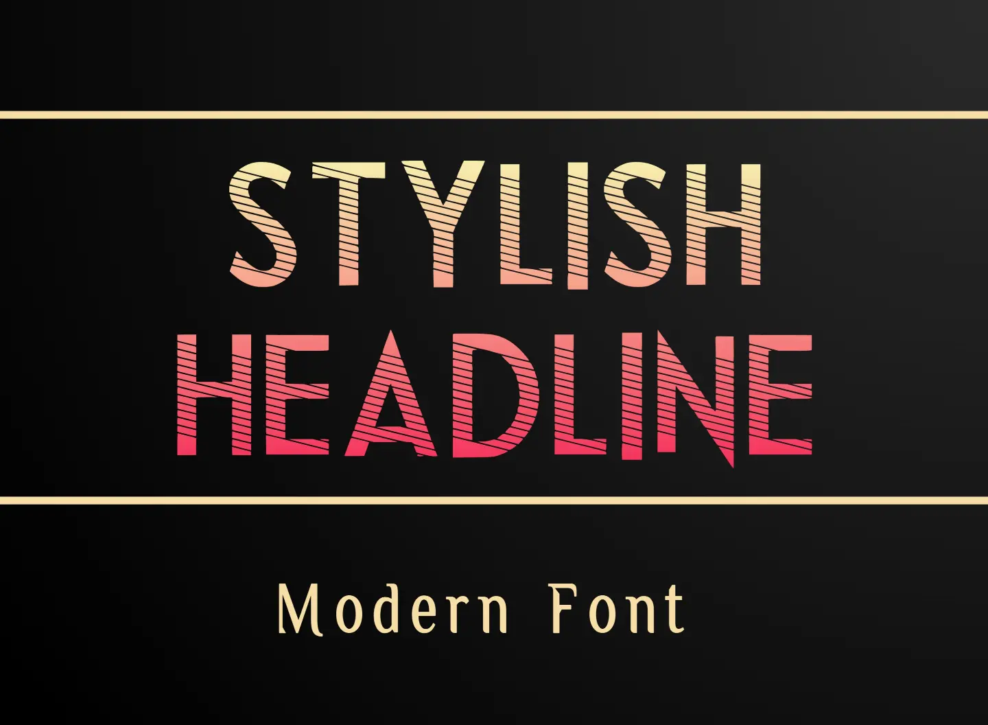 Stylish Headline Font: Modern Sans Serif for Web Design