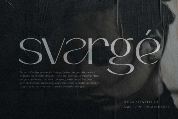 Svarge Font: Elegant Sans Serif for Editorial Design